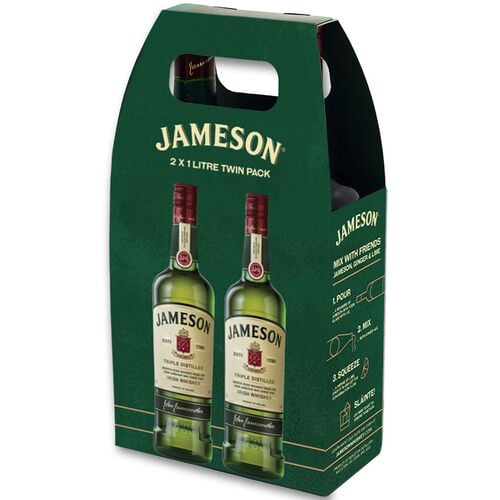Jameson Twin Pack Blend Irish Whiskey 1L