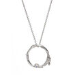 Irish Shrubbery Moonstone Silver Necklace