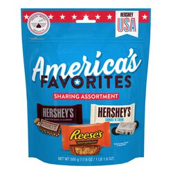 Hersheys HERSHEY'S America's Favorites Snack Size Chocolate Assortment Pouch 500g