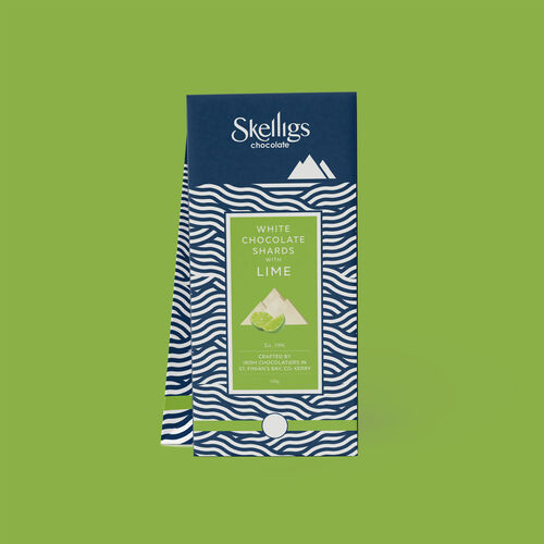 Skelligs White Chocolate Shards with Lime