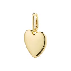 Pilgrim CHARM recycled maxi heart pendant, gold-plated