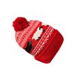 Traditional Craft Adults Red and White Sheep Knit Hat
