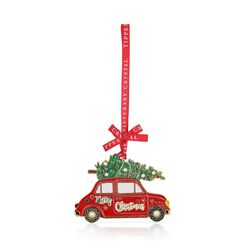 Tipperary Sparkle Car With Tree Christmas Ornament