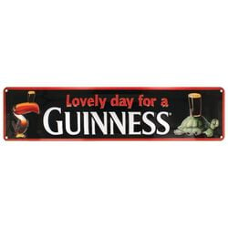 Guinness Lovely Day For A  Guinness Metal Sign