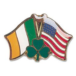 Souvenir Ireland & USA Lapel Pin