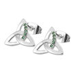 Trinity Trinity & Co. Jewellery Trinity Silver Earrings Green Stones