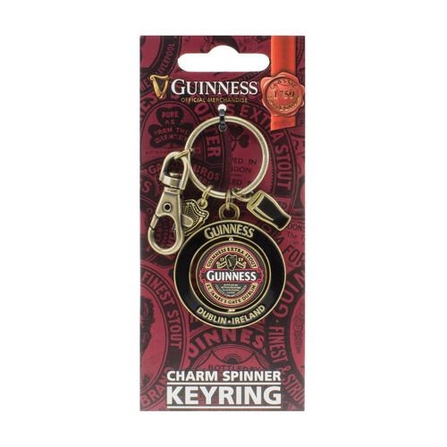 Guinness Ruby Red Spinner Keychain