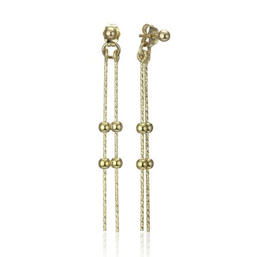 Scribble and Stone 14ct GoldFill Parallel Earstuds