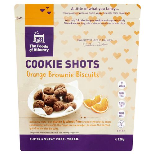 Foods of Athenry Gluten Free Cookie Shots 'Orange Brownie'