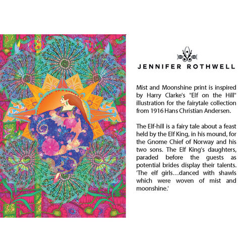 Jennifer Rothwell Mist and Moonshine Silk Scrunchie