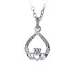 JMH Sterling Silver Celtic Love Knot Necklace 18 Inch Chain