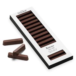 Hotel Chocolat 40% Milk Chocolate Batons 15 batons cast in our signature 40% milk – chocolate sticks designed to taste and share.