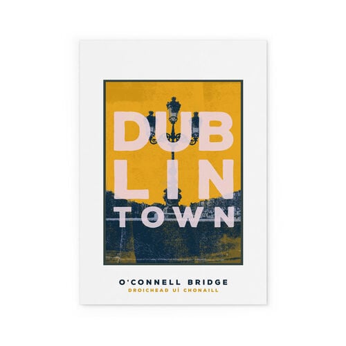 Jando  Dublin Town O'Connell Bridge Large Print A3