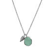 Juvi Designs Tulum Pendant in sterling silver with an Aqua Chalcedony gemstone