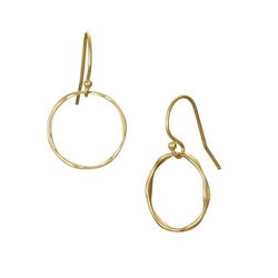Loinnir Jewellery Tumulus Drop Earrings Gold Plated