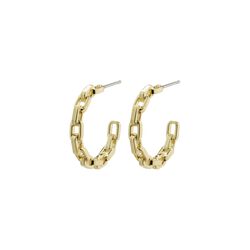 Pilgrim EIRA cable chain hoop earrings gold-plated