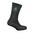 Silly Socks Black Sock With Embroidered Shamrock  One Size