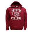 Trinity Burgundy & White Trinity College Crest Hoody   L