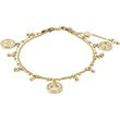 Pilgrim VERONICA recycled coins & crystal bracelet gold-plated