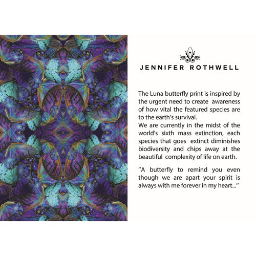 Jennifer Rothwell Luna Silk Neck or Head Scarf  54x54cm