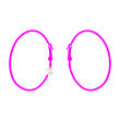 Melissa Curry Neon Purple Hoop Earrings