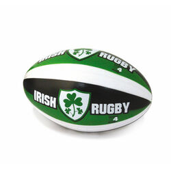 Souvenir Stress Black & Green Rugby Ball