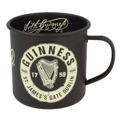 Guinness Enamel Black Mug