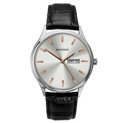 Sekonda Watches Classic Men's Watch 1686 Silver / Black strap