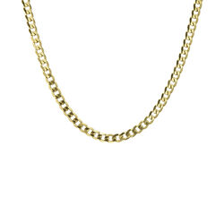 Loinnir Jewellery Loinnir 24ct Gold Vermeil Curb Chain Necklace 20"