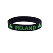 Souvenir Ireland Black & Shamrocks Wristband