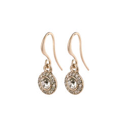 Pilgrim Clementine Crystal Earrings Rose Gold Plated