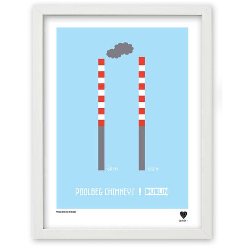 LAINEY K Poolbeg chimneys Print A4