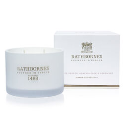 Rathborne White Pepper, Honeysuckle and Vertivert Scented Classic Candle