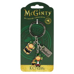 Irish Memories McGinty Leprechaun Charm Keyring