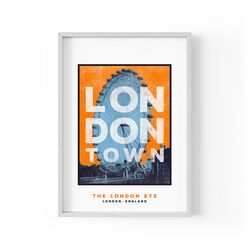 Jando London Eye Print A3