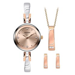 Sekonda Watches Classic Ladies Gift set 2678G Rose Gold and Silver