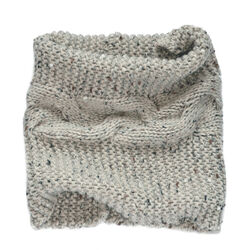 Patrick Francis Oatmeal Speckled Wool Snood 