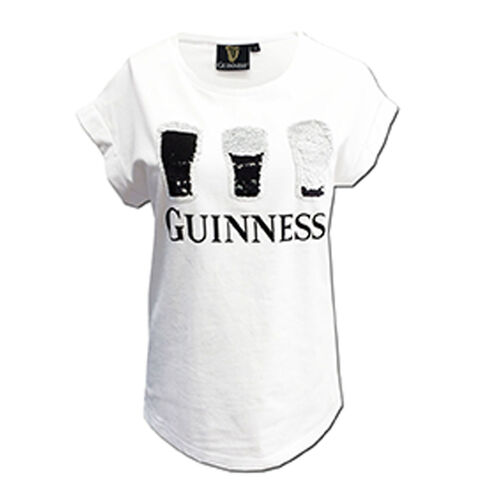 Guinness  Ladies White T-Shirt 
