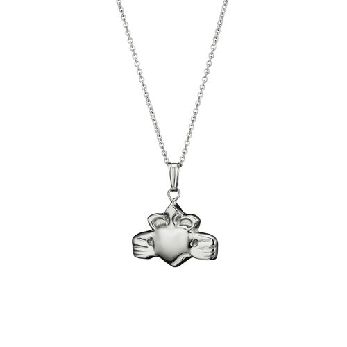 Claddagh Sterling Silver Necklace 20"