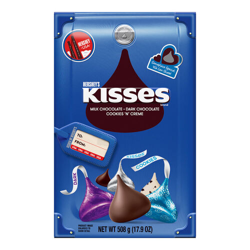 Hersheys Assorted Kisses Traveler Collection Box  508g