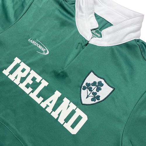 Irish Memories Green Shamrock Kids Performance Rugby T-Shirt 6-12 Months 