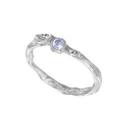 Loinnir Jewellery Irish Shrubbery Silver Moonstone Ring UK L