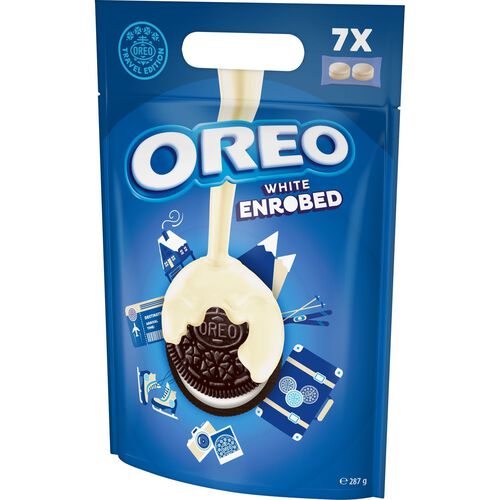 Oreo Oreo cookies enrobed in white chocolate 287g