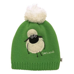 Traditional Craft Kids Emerald Green Sheep Bobble Knit Hat  One Size