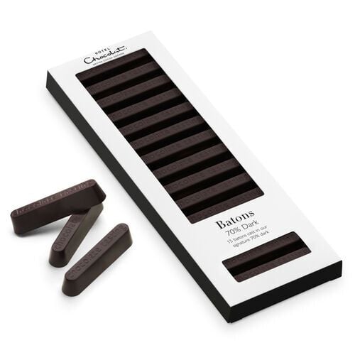 Hotel Chocolat 70% Dark Chocolate Batons 15 batons in 70% dark – deep