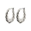 Pilgrim EILEEN twirl hoop earrings silver-plated