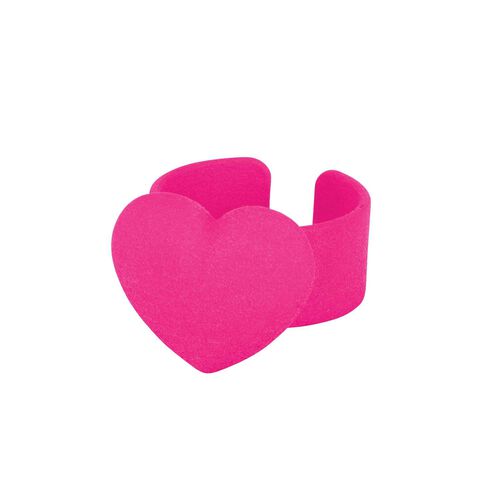 Melissa Curry Love Cuff Ring Pink
