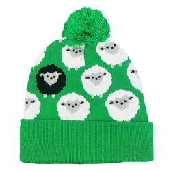 Traditional Craft Kids Green Sheep Kids Knit Hat Green