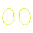Melissa Curry Neon Yellow Hoop Earrings