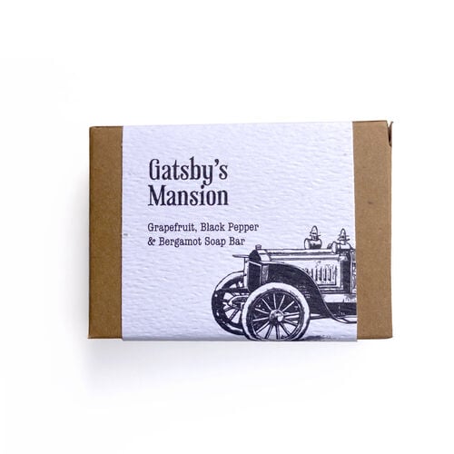 Literary Lip Balm Gatsby's Mansion Soap Bar - Grapefruit & Spice